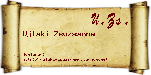 Ujlaki Zsuzsanna névjegykártya