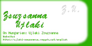 zsuzsanna ujlaki business card